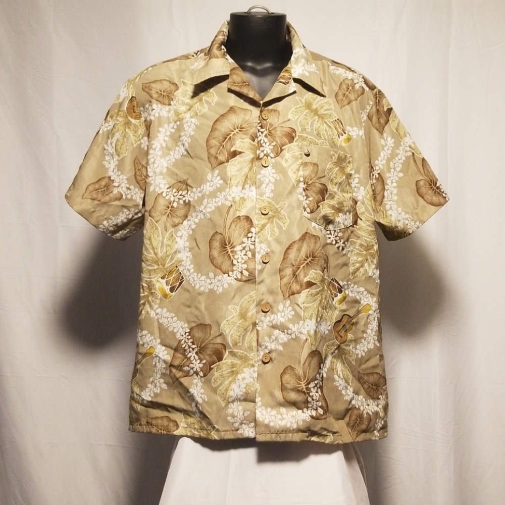 Roundy Bay mens short sleeve hawaiian shirt xl